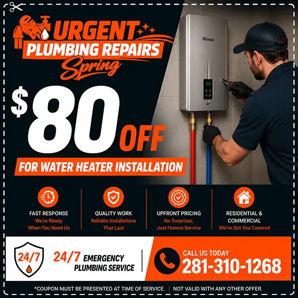 Water Heater Service Coupon
