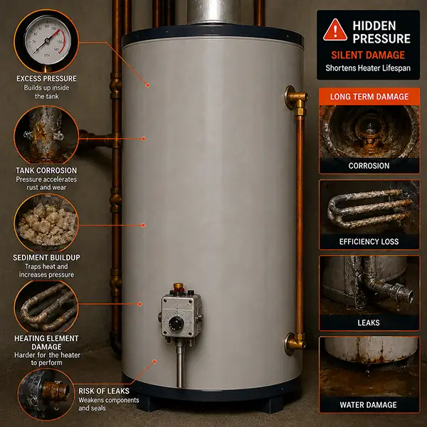 Hidden Internal Pressure That Shortens Heater Lifespan