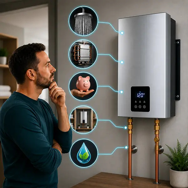 Tankless water heater installation and maintenance
